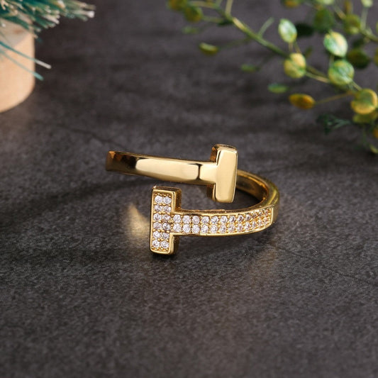 Taomi Adjustable Ring 18k Gold Plated